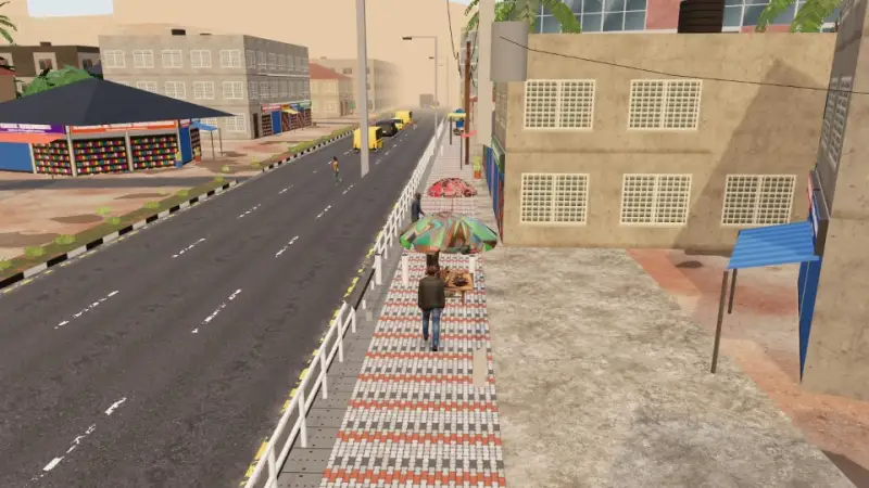 A 3D street in Gidi Life