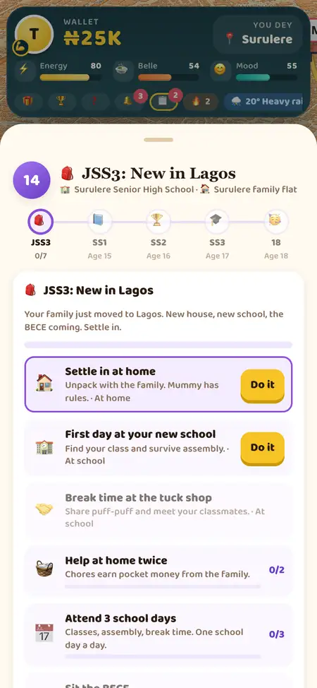 The school story in Gidi Life